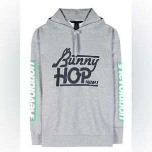 Marc By Marc Jacobs Gray Black Bunny Hop Ear Hoodie Graphic Cotton Women’s XS